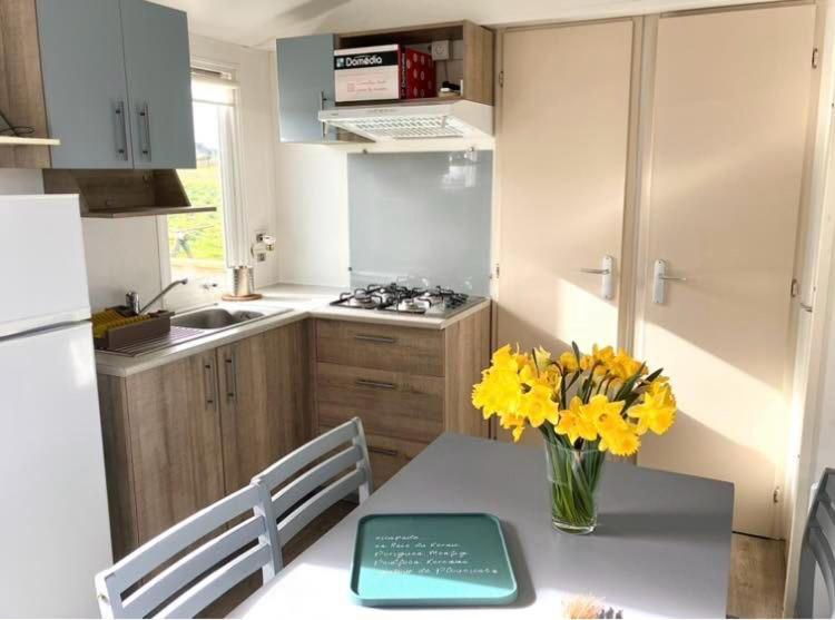 Mobil Home à 100m de la mer sur terrain privé Plouescat Exterior photo